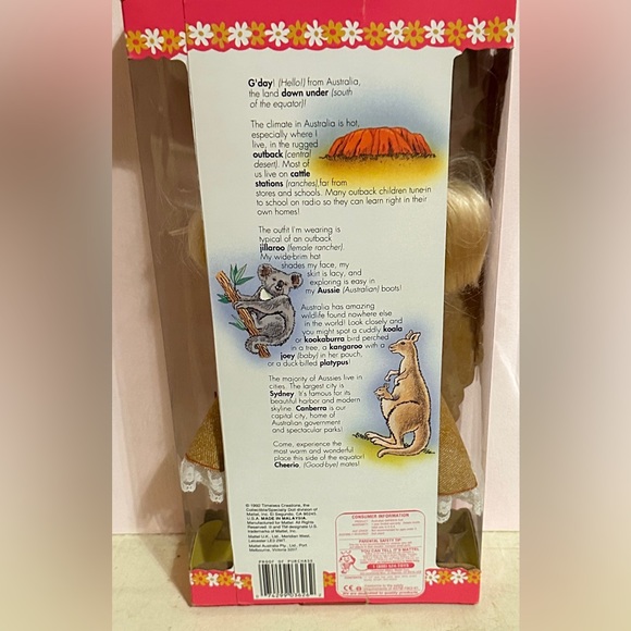 Australian Barbie of the Dollsls of the World collection - 1992 - New in Box - Picture 7 of 10